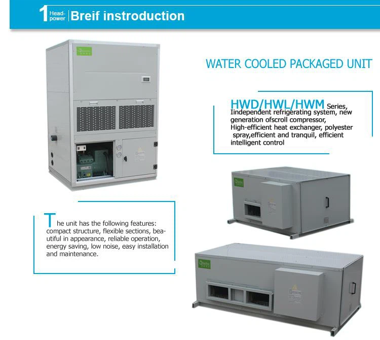 60kw water cooled air conditioner