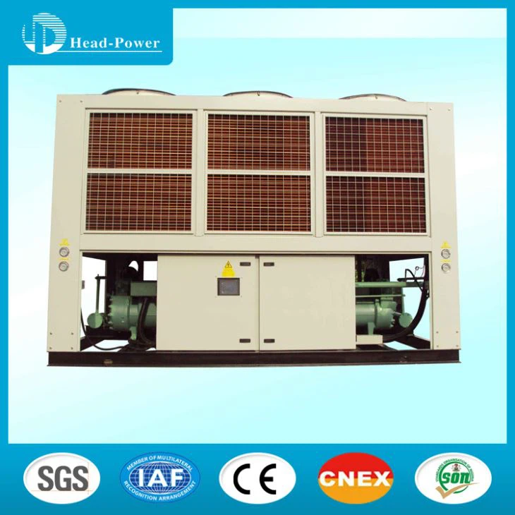 Refrigerador industrial Precio Aire refrigerado Bomba de calor Tornillo